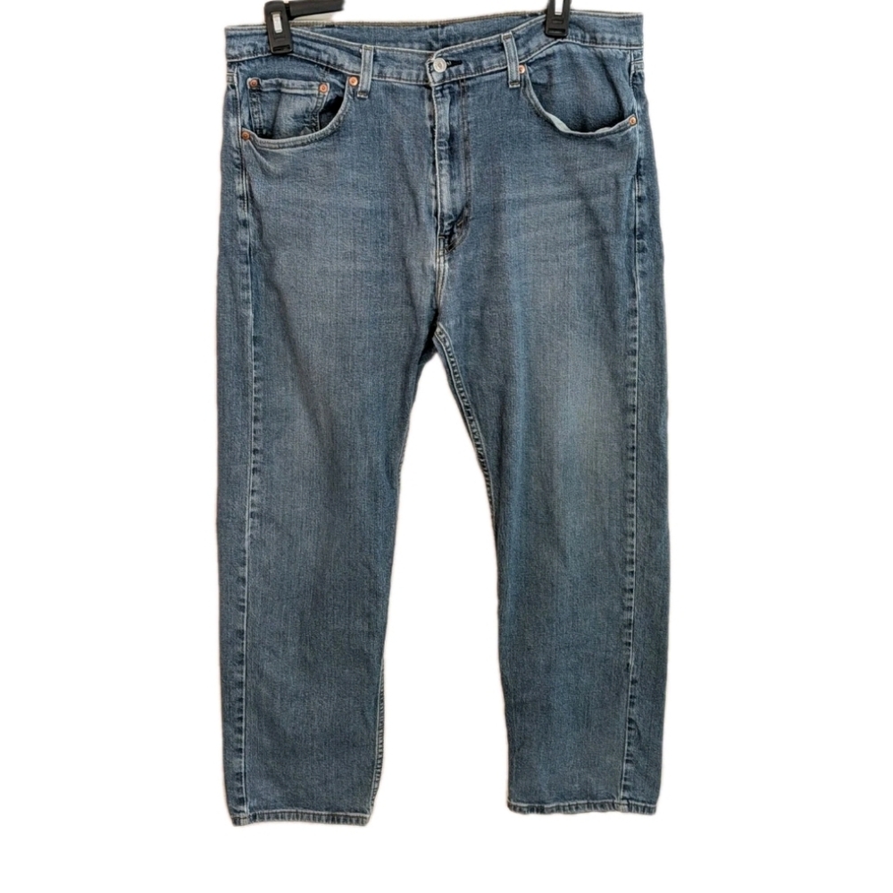 Levi's 505 Relaxed Fit Blue Jeans Size 38x30 Medium Wash Workwear Water less